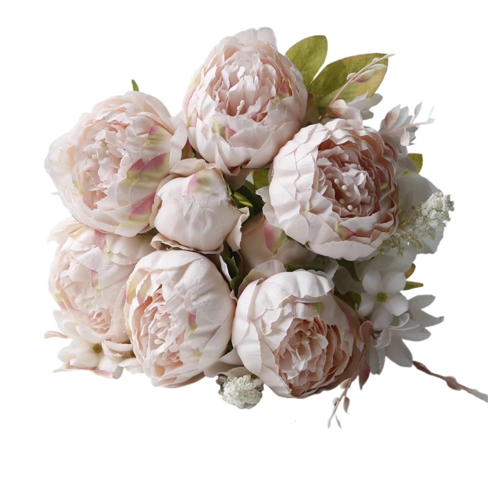 LuoAXINN Artificial Flower Branches 1/3/5pcs Artificial Peony Flowers Silk Fake Wedding DIY Bouquet(Pink2,3pcs)
