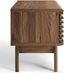 Modway Render meuble TV bas moderne de style milieu du siècle de 46 po en noyer