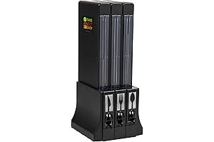 Mind Reader Plastic Fork Spoon Dispenser, Black