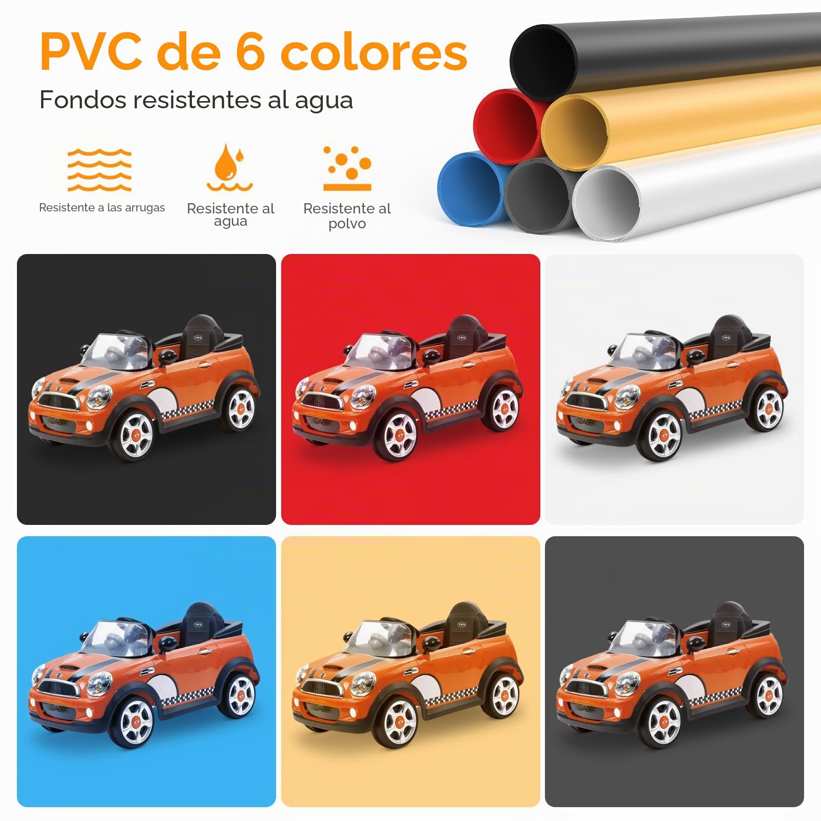 Caja de luz para estudio fotográfico, set de 80 x 80 x 80 cm, profesional, regulable, con luz LED CRI98, 6 fondos de colores, multiángulo para disparar