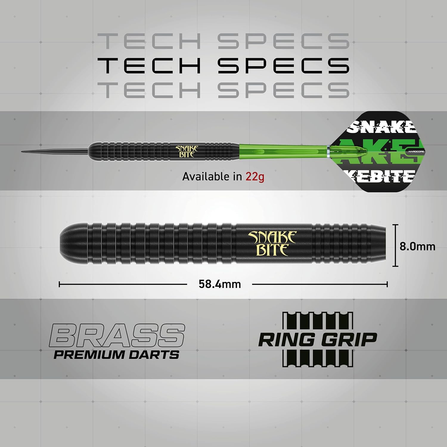RED Dragon Peter Wright Snakebite Brass Darts Sets