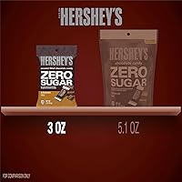 Vista 4 de Caramelo de leche relleno de chocolate Hershey's, sin azúcar, bolsa de 3 onzas (paquete de 12)
