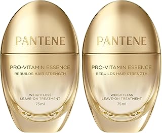 Pantene Pro-Vitamin Essence, Daily Repair Mist, Weightless Leave-On Treatment Strengthens & Rebuilds Damaged Hair, Reduces Breakage, 2.5 Fl Oz, (Pack of 2)