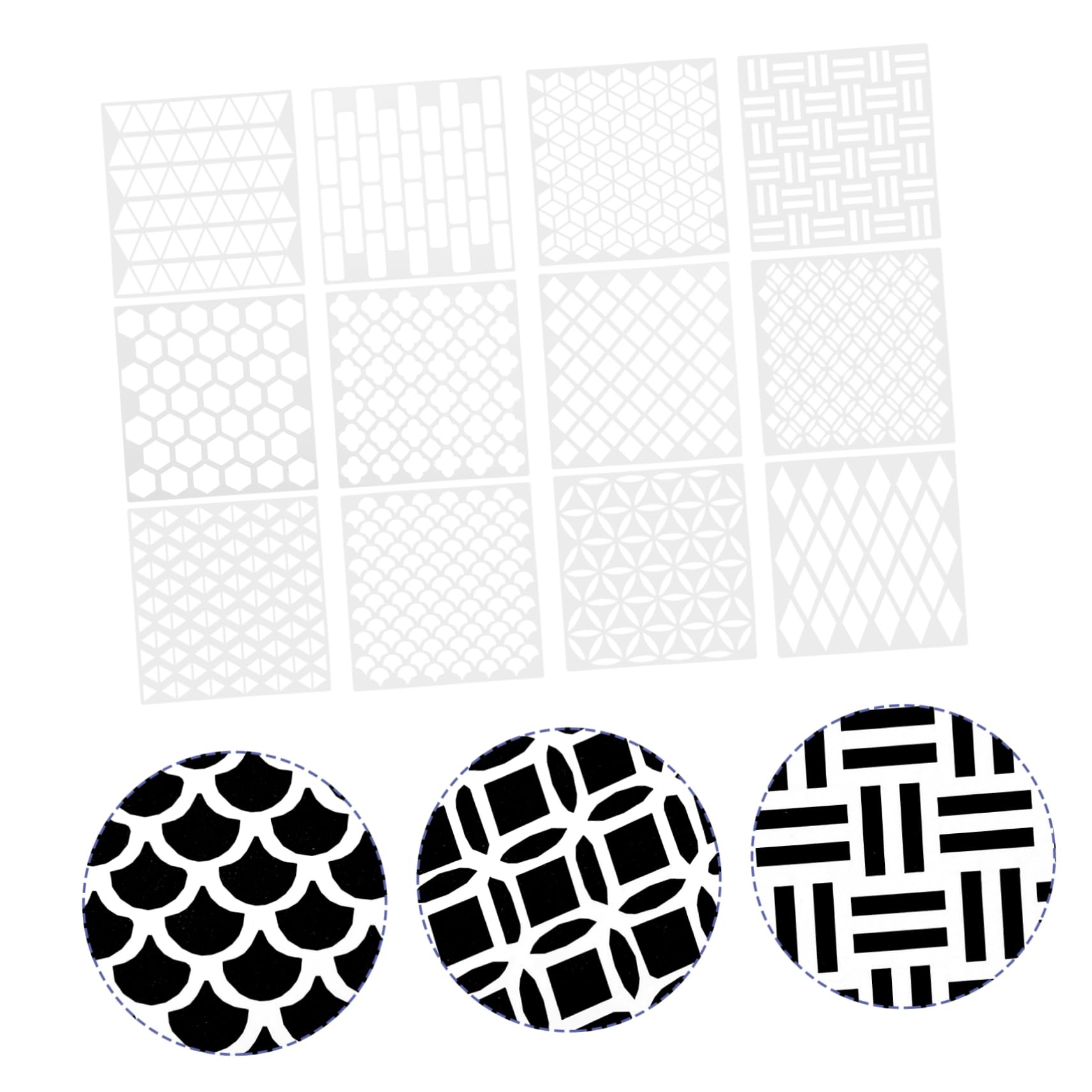 NUOBESTY 36pezzi Stencil per Pittura Modelli Esclusivi per Decorazioni Murali Riutilizzabili e Sicuri
