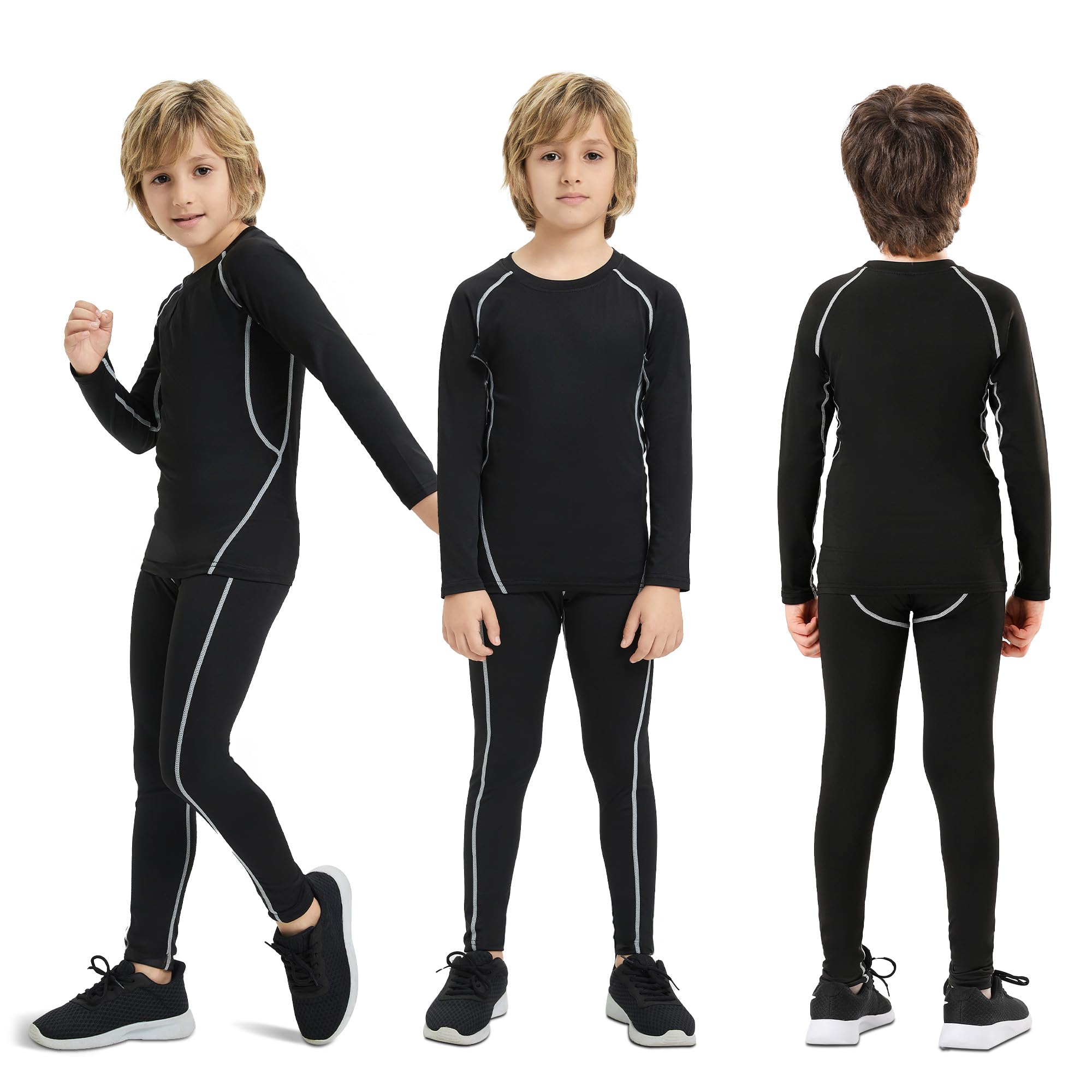 Set Intimo Termico Bambino Sci Biancheria Intima Termica - Traspirante, riscaldante e ad Asciugatura Rapida