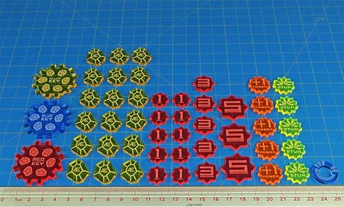 Miniatura 3 de LITKO Juego de actualización de fichas compatible con juego de cartas de llave forjada, multicolor (50)