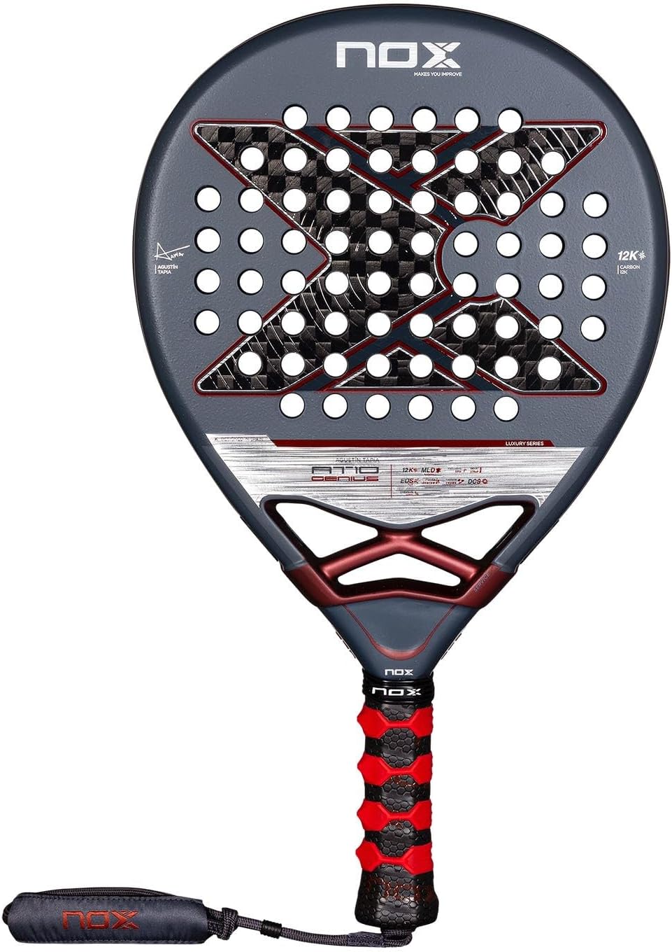 Padel Racket AT10 Genius 12K by Agustin Tapia 2025 Luxury