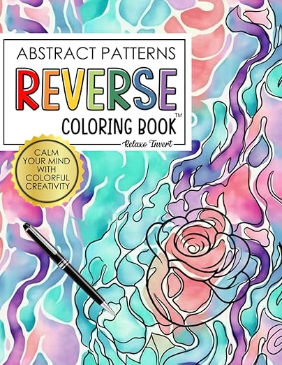 Abstract Patterns Reverse Colouring Book: Where You Draw The Lines With ...