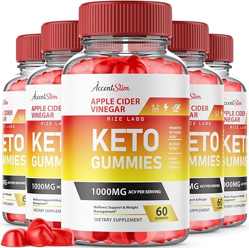 rize labs AccentSlim - Gomitas Keto AccentSlim de vinagre de sidra de manzana de 1000 mg AccentSlim Keto Gummies (300 gomitas)