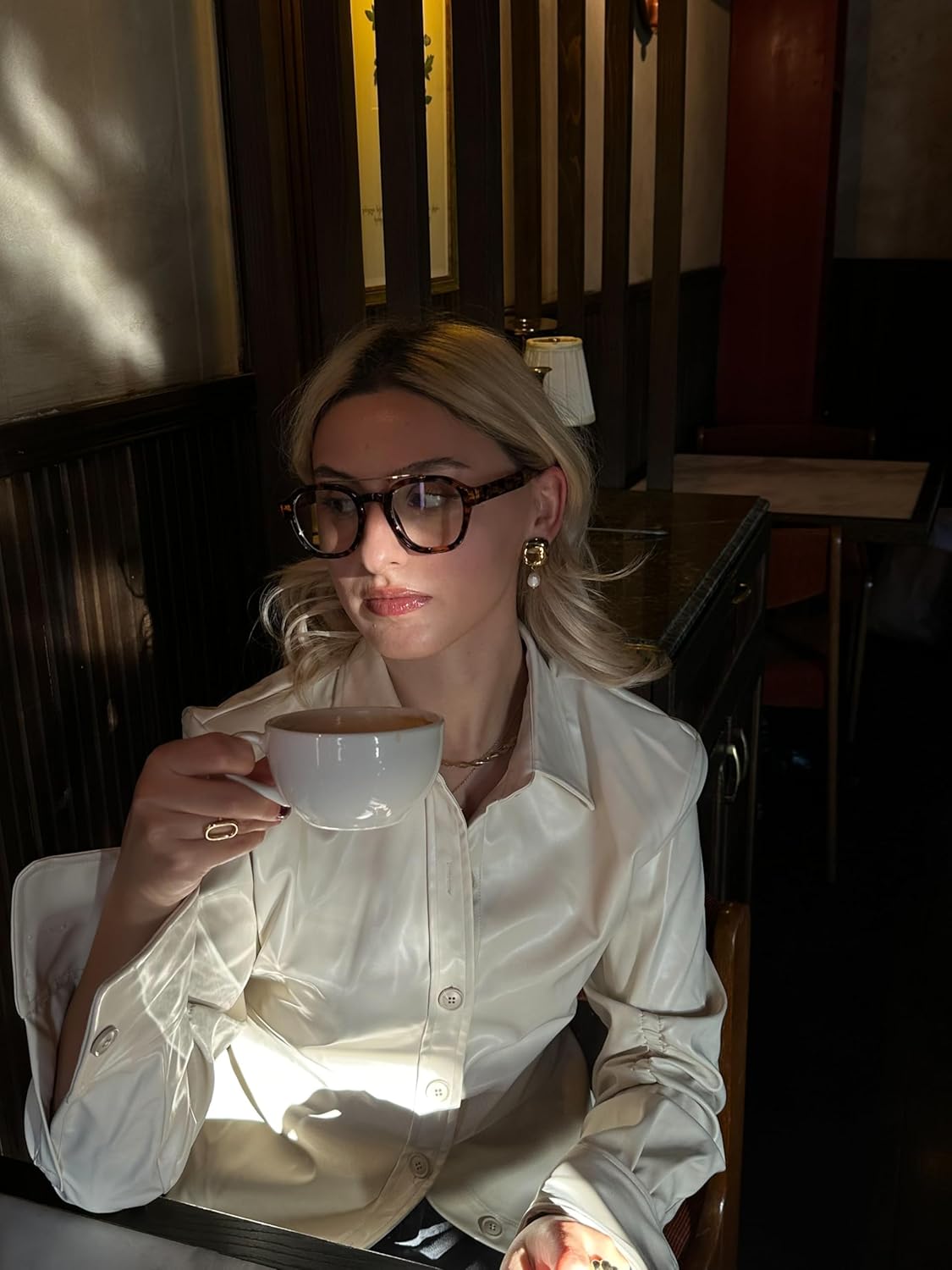 VISOONE Retro Round Anti Eyestrain Metal Medium Eyewear Blue Light Blocking Glasses for Computer Gaming Women Man SANFORD - Image 2