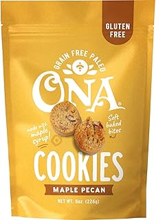 Ona Maple Pecan Cookies 4-pack, Ready to eat, Gluten free, Grain free, Dairy free, Paleo, Vegan, Made with Maple Syrup