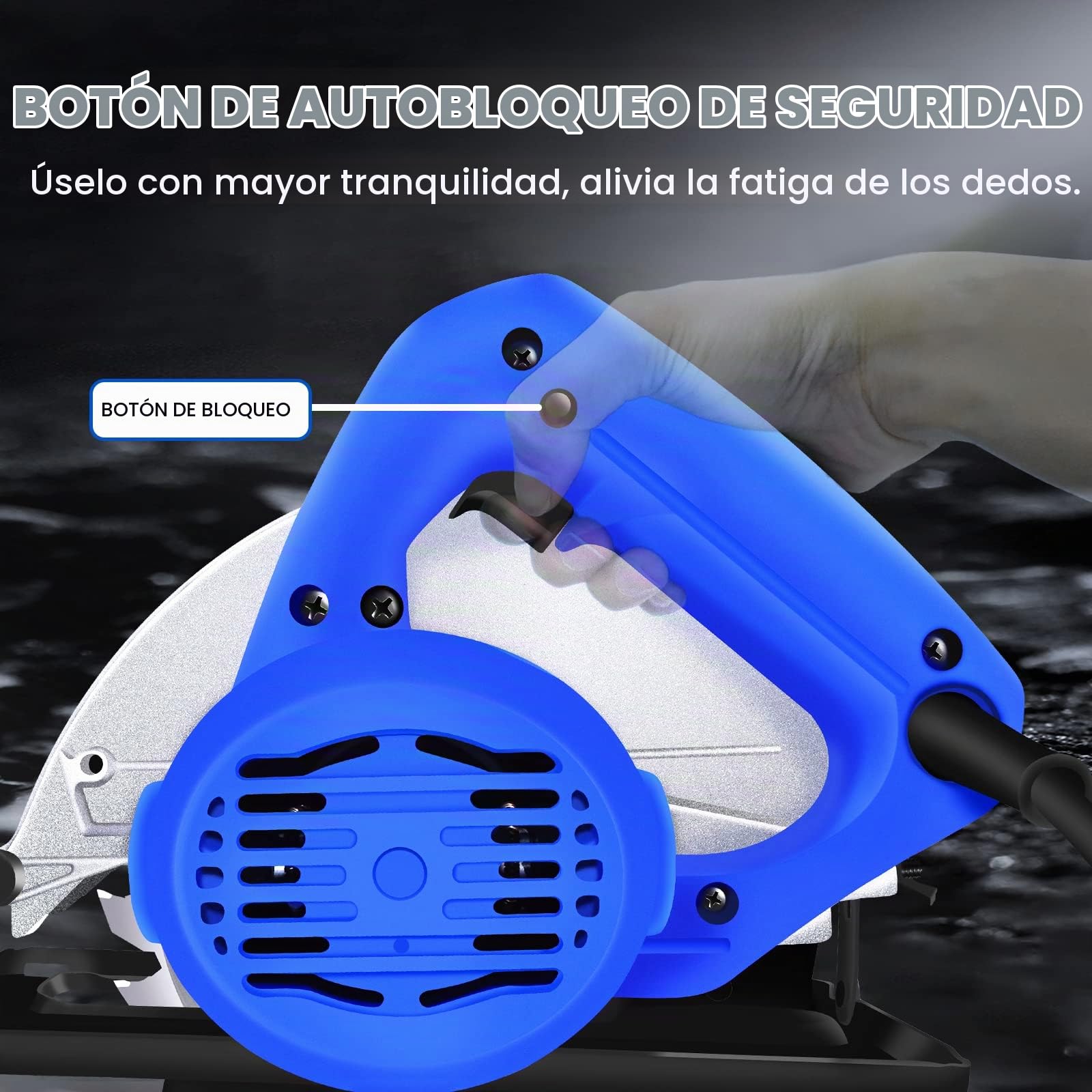 Sierra circular eléctrica resistente para madera y metal, corte de 3000 W, herramientas eléctricas de 0 a 45°, ángulo biselado de 0 a 45°, hoja de sierra de 180 mm, profundidad máxima de corte de 55