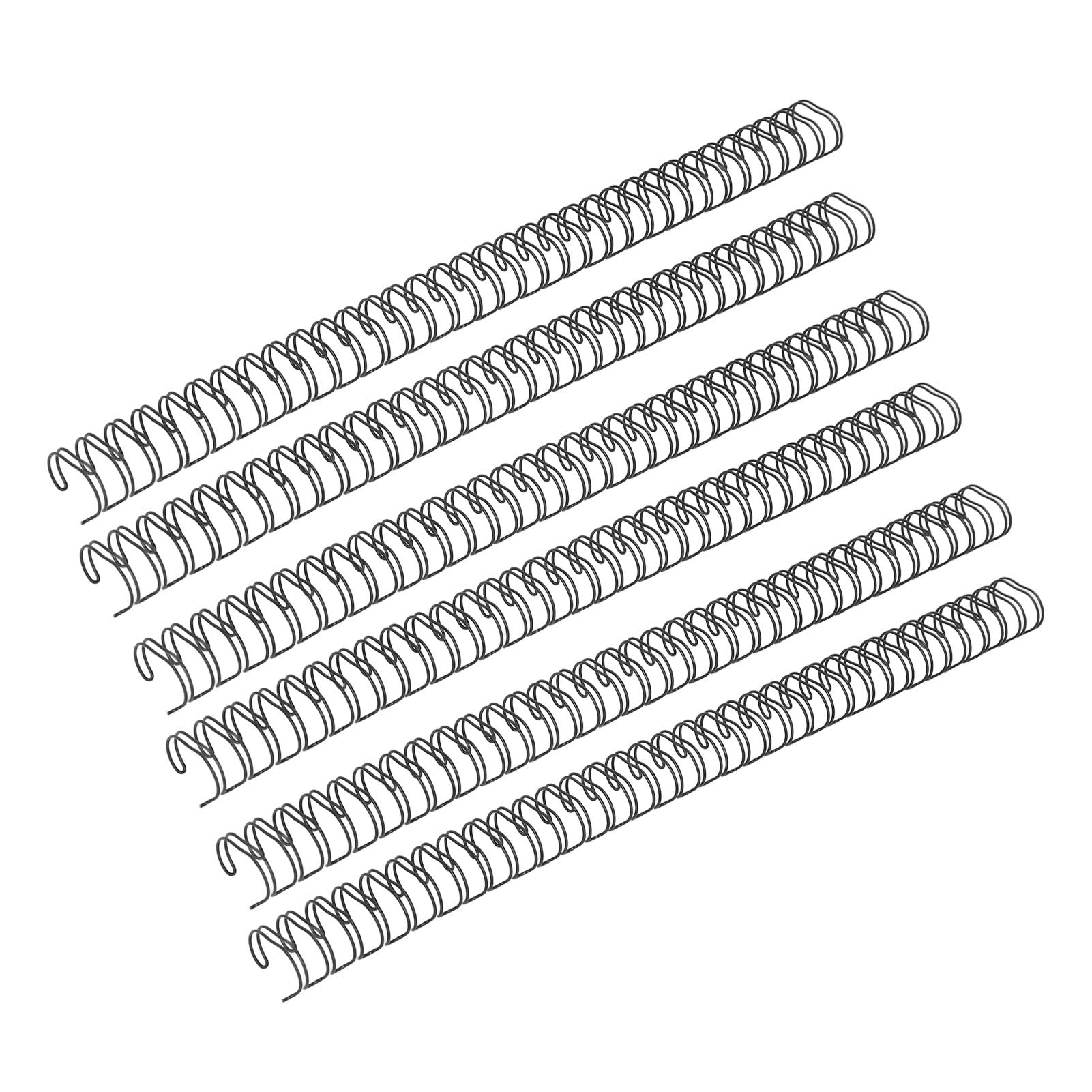 Cocoarm Dorso con Rilegatura a Filo Metallico a Doppio Anello, Rivestimento in Filo di Ferro, capacità 180 Fogli, per Documenti e Report A4 (BLACK)