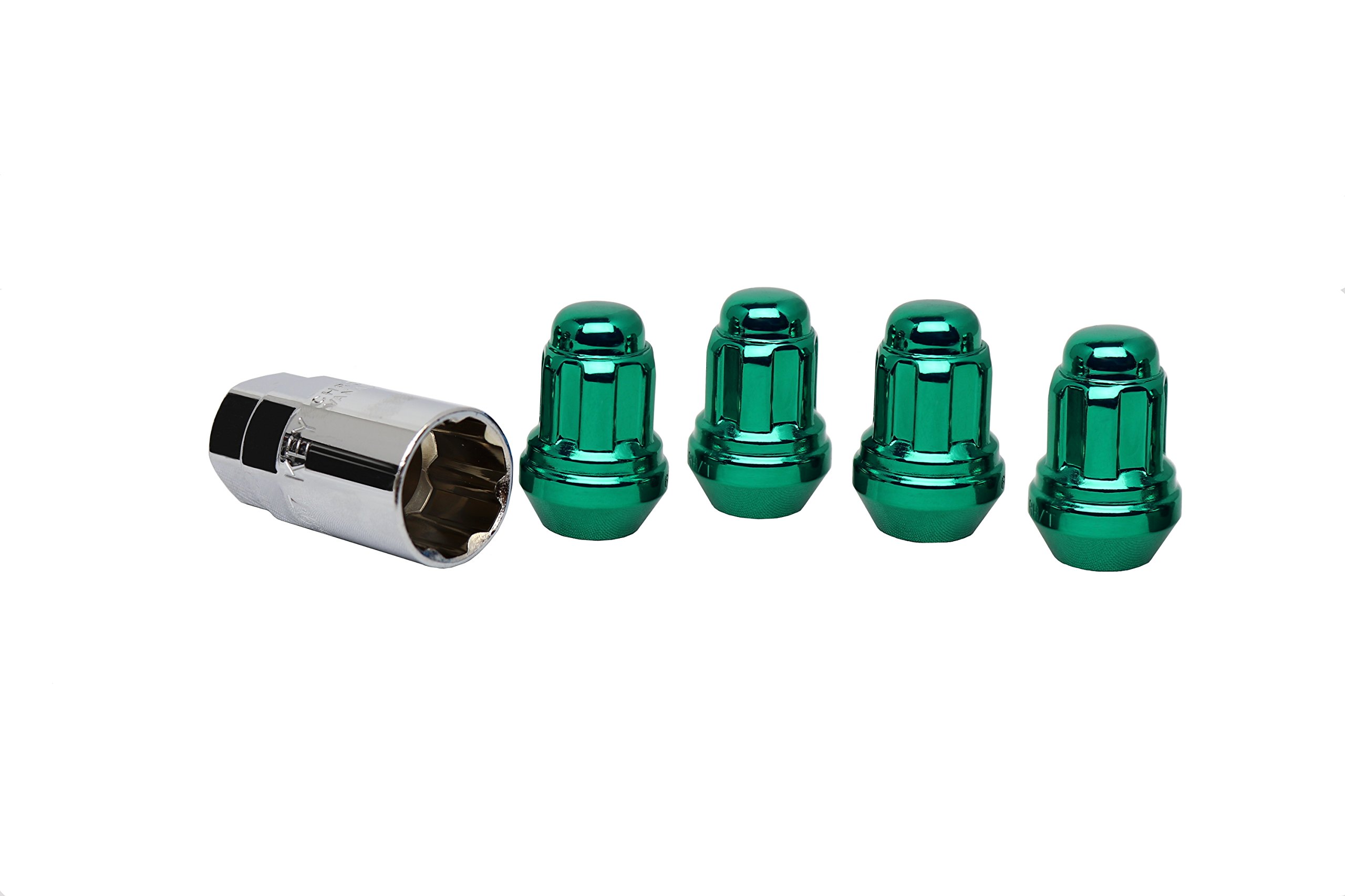 White Knight 40400SGNT Green Wheel Lock, 4 Pack