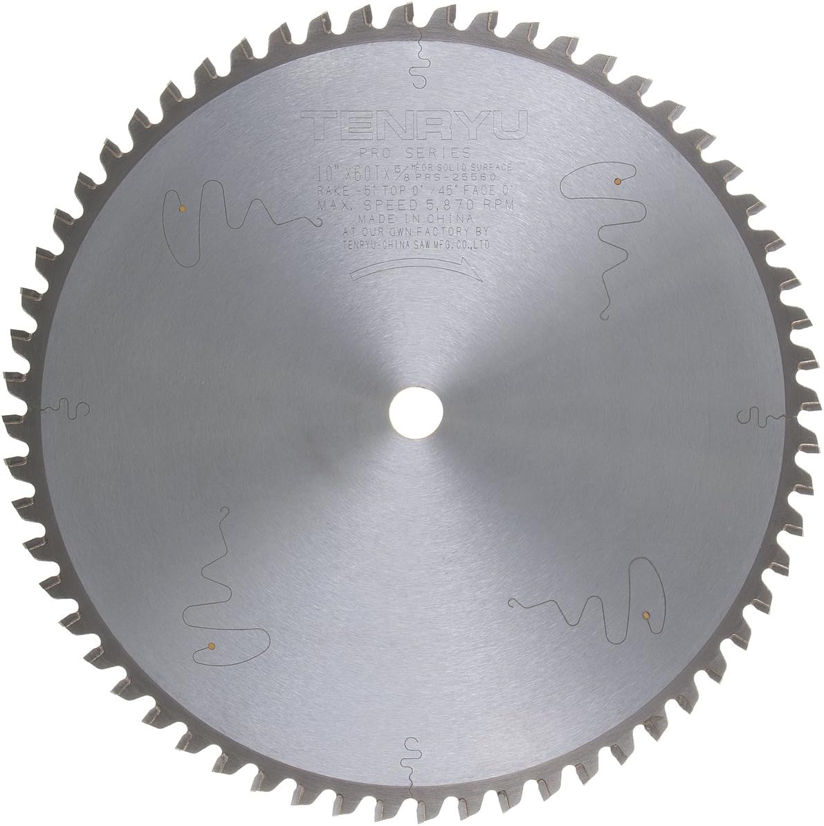Tenryu PRS-25560 10" Carbide Tipped Saw Blade (60 Tooth TCG Grind - 5/8" Arbor - 0.102 Kerf)