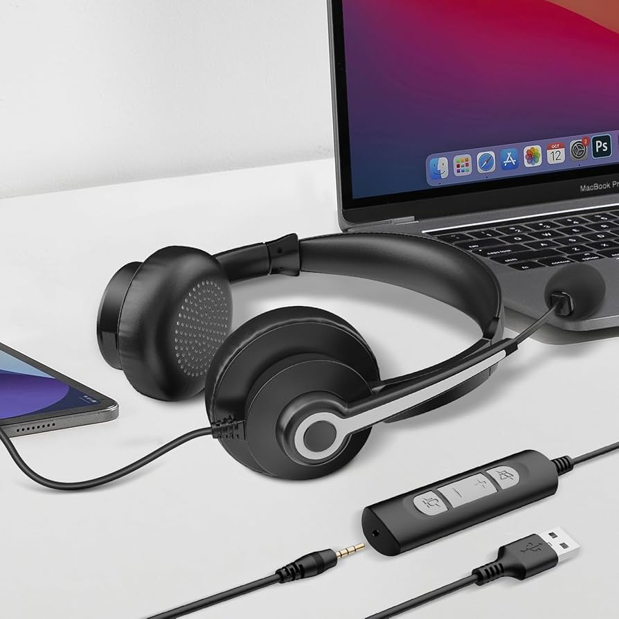 Wantek USBコンピューターヘッドセット 4個セット Amazon.co.jp: Wantek ヘッドセットUSB/TypeC/3.5mm 両耳 ノイズ