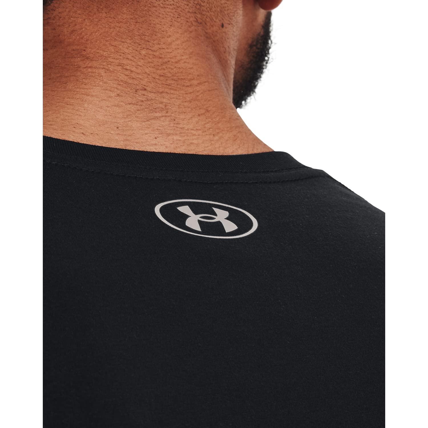 Under Armour UA TEAM ISSUE WORDMARK, T-Shirt Homme, Halo Gray / Blue Circuit, XS