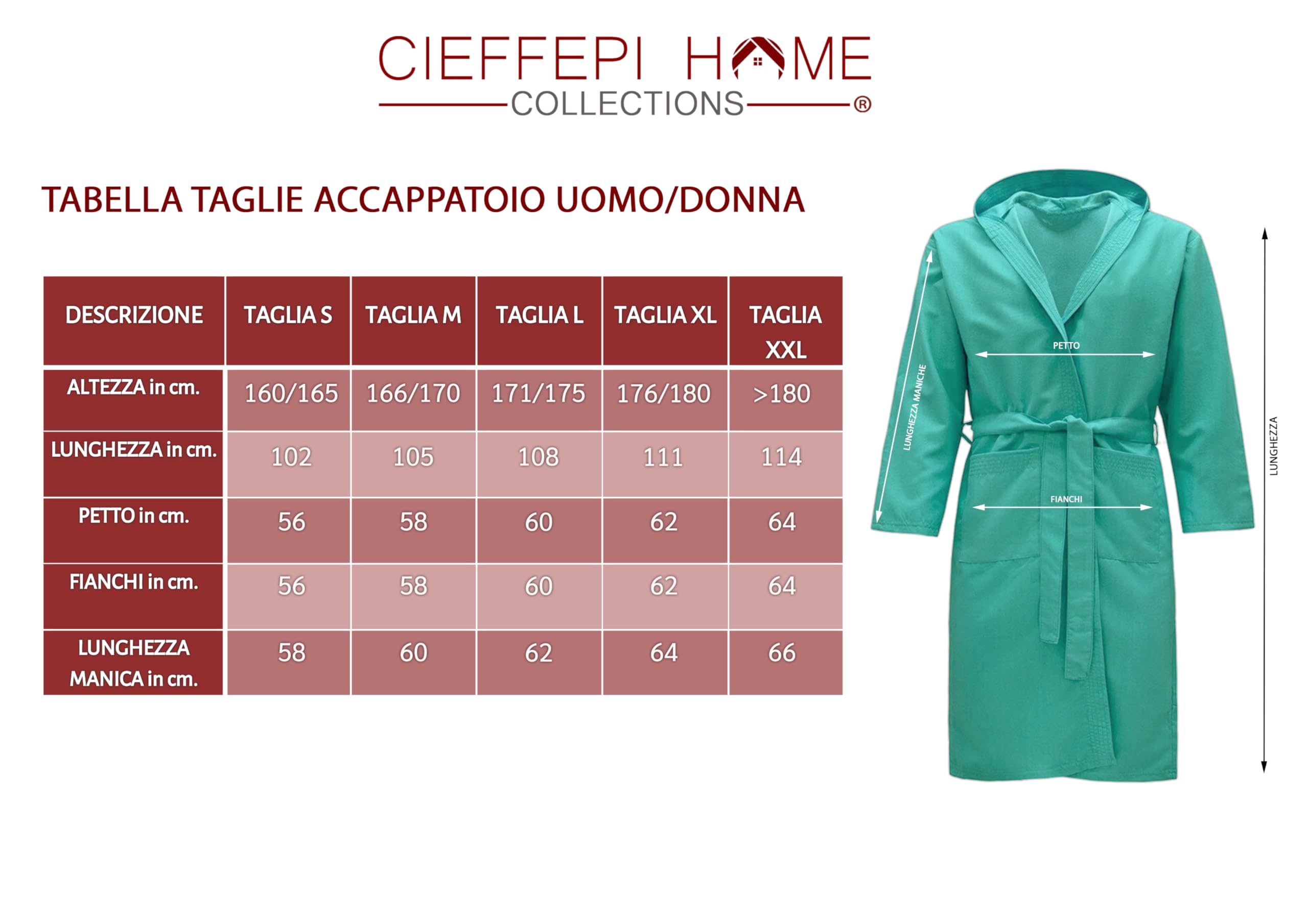 MYFIT Set Microfibra Personalizzabile Accappatoio Unisex con cappuccio + Telo