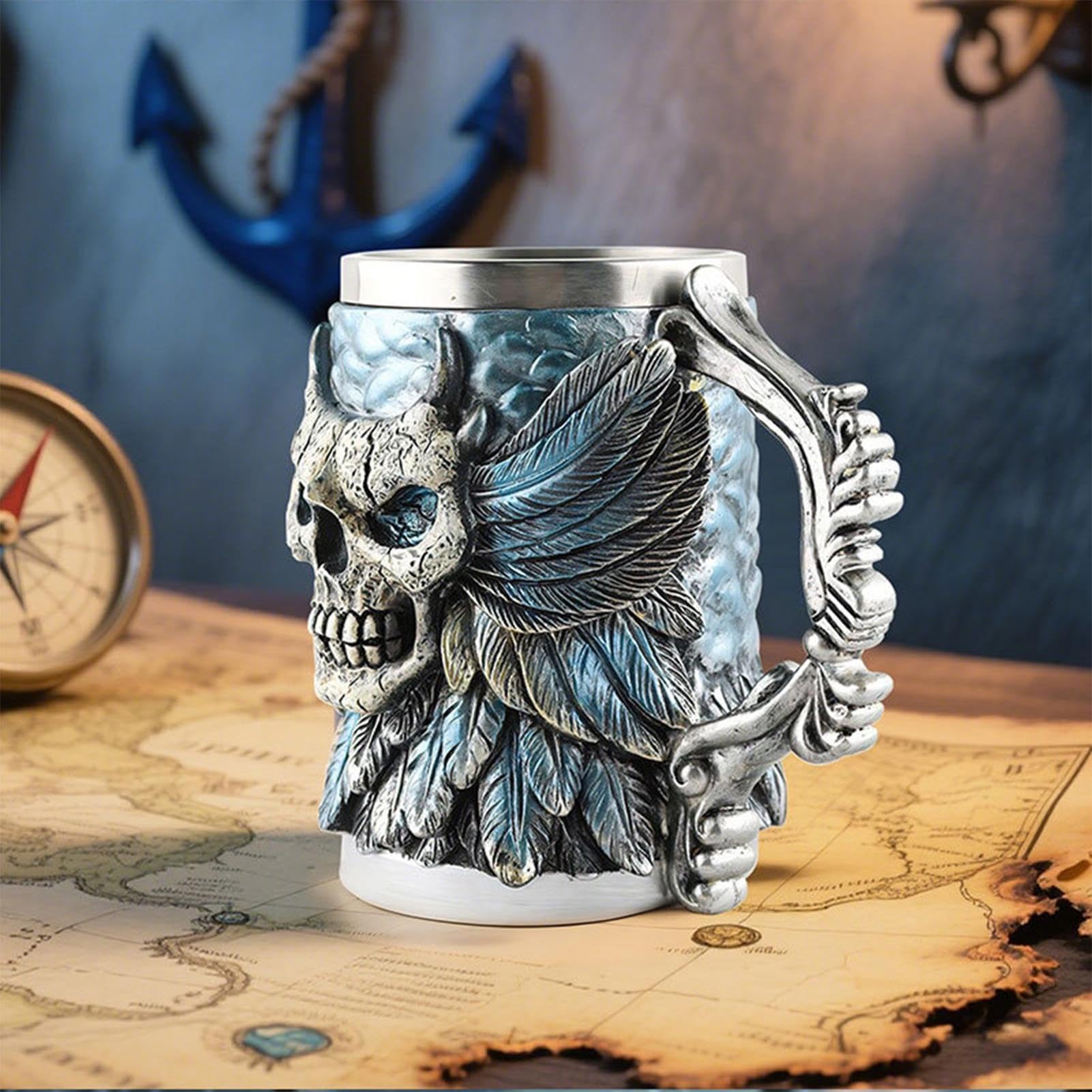 Gobelet design tête de mort Env. 500 ml Halloween Squelette Design Gobelet