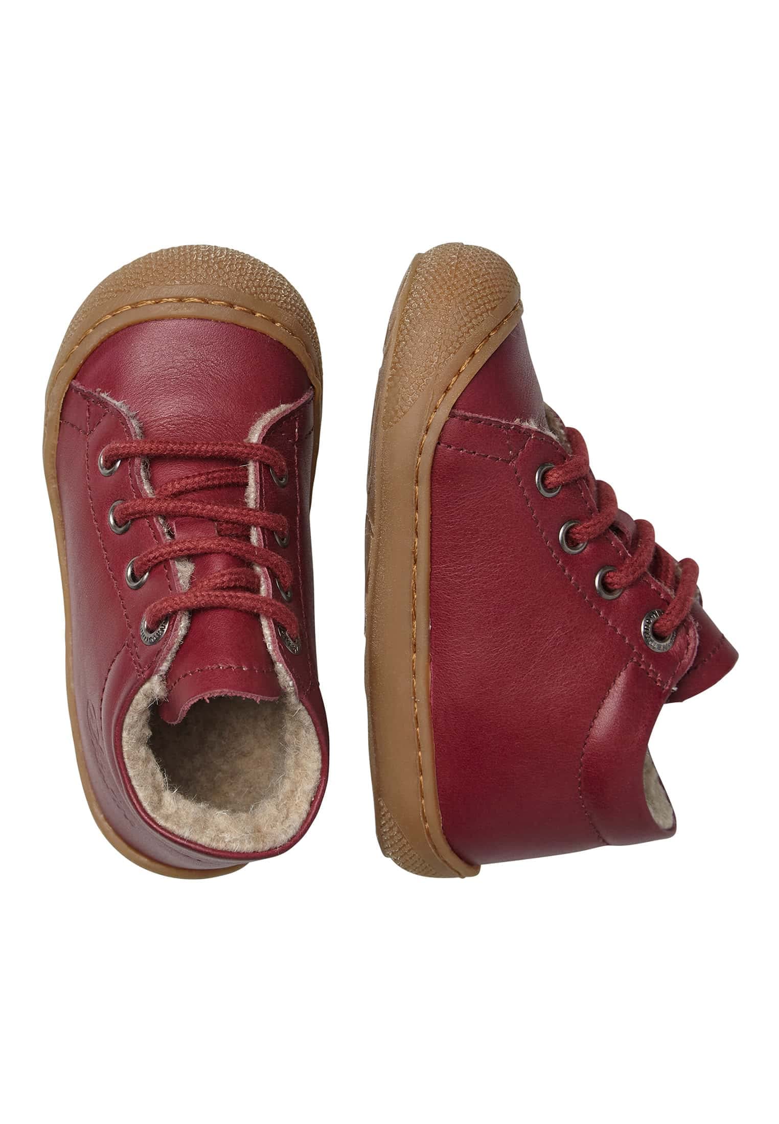 Naturino Scarpine Primi Passi in Nappa con Fodera in Lana, Bordeaux 20