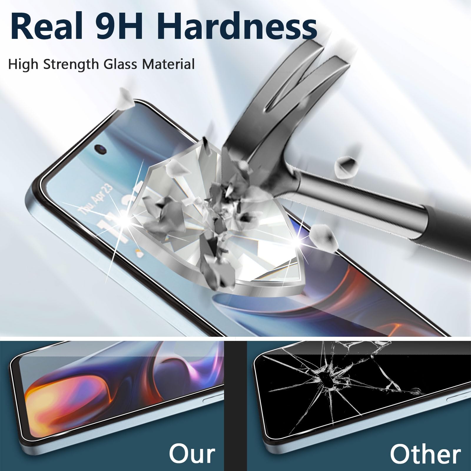 SDTEK Proteggi Schermo Privacy Vetro Temperato Per Motorola Moto G05 / E15 / G15 - Foto 11