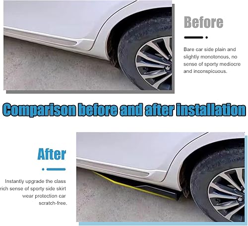Miniatura 4 de Suvnie 2 protectores de labios para parachoques trasero, decoración exterior de automóvil, piezas de cuerpo anticolisión y molduras para divisor