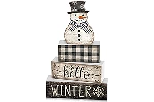 4 Pcs Snowman Winter Table Decorations