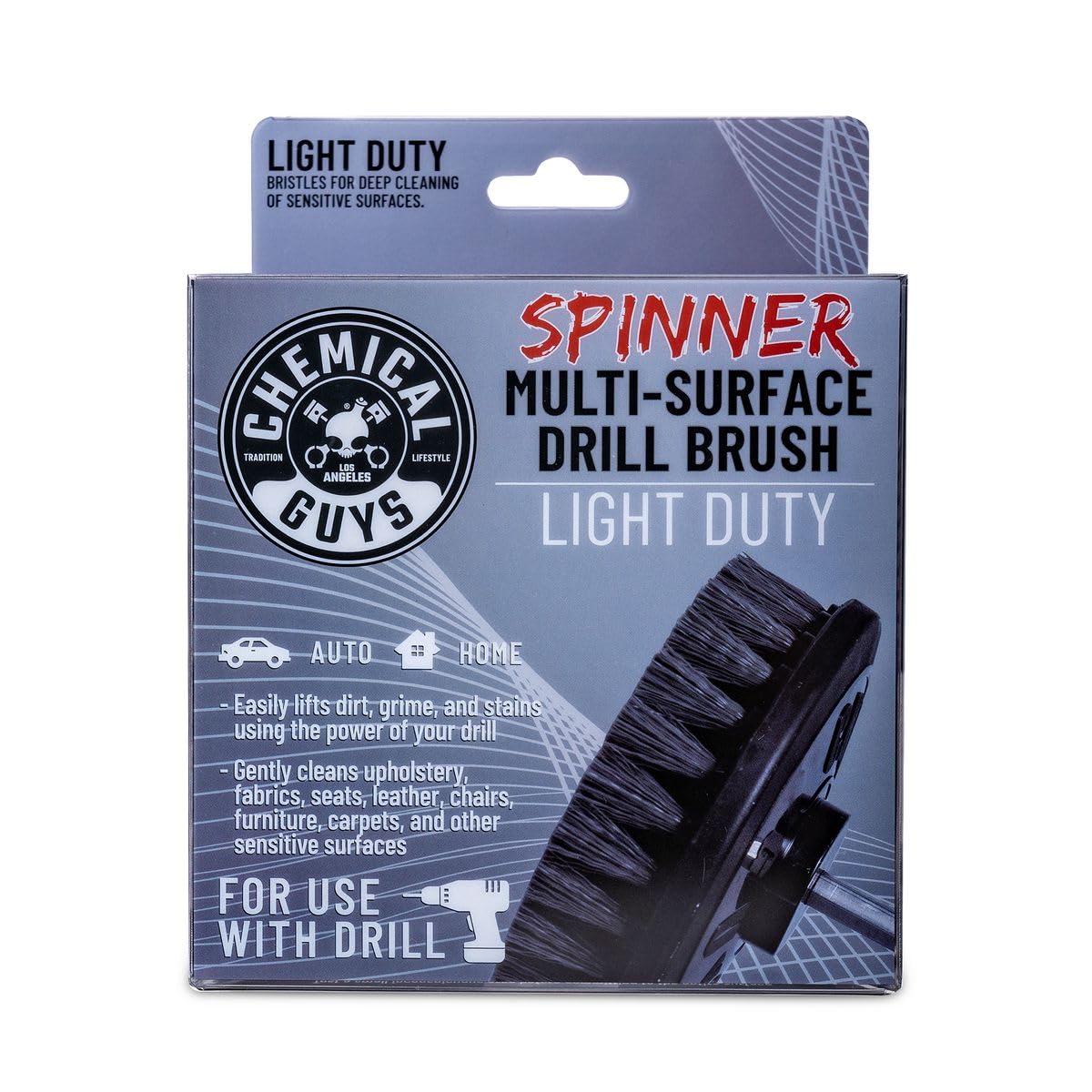 Chemical Guys ACC506 Light Duty Spinner Multi-Surface Drill Brush Attachment Fits Any Standard Drill - Power Scrubber Removes — view 3