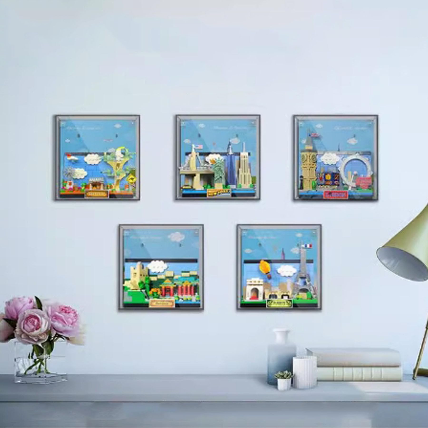 Amazon.com: Transparent Lego 40651 Australian City Postcards Wall