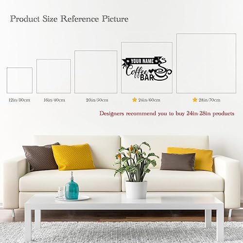 Miniatura 7 de Letrero de metal de café, nombre personalizado de la barra de café, decoración de arte de pared, decoración de pared de cocina