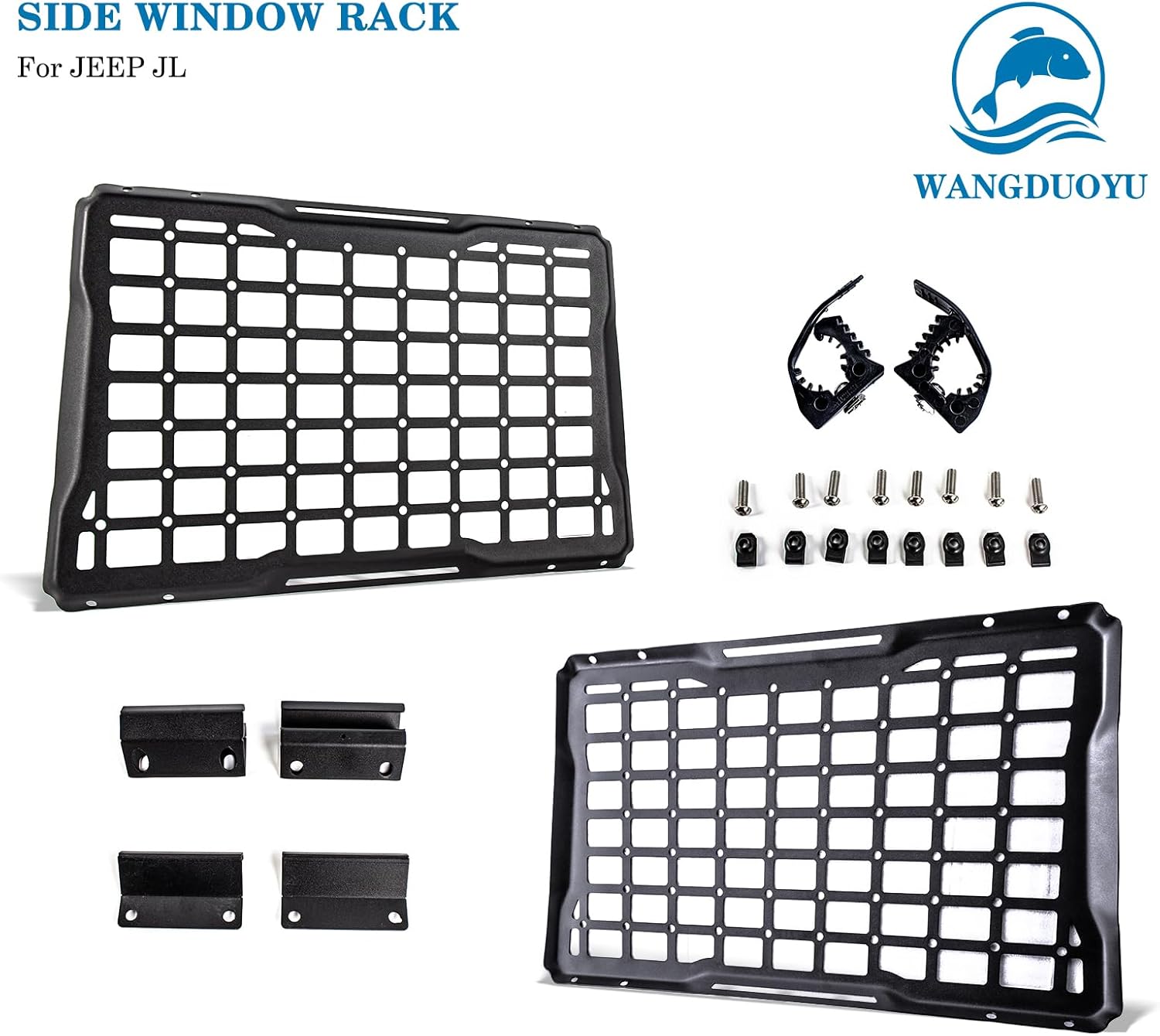 Rear Window Storage Molle Panel Protective Covers Decorations Accessories Compatible with 2018-2023 Jeep Wrangler JL 4-Door