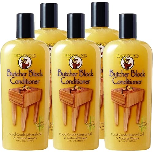 Howard BBC012 Butcher Block Conditioner, 12-Ounce (5)