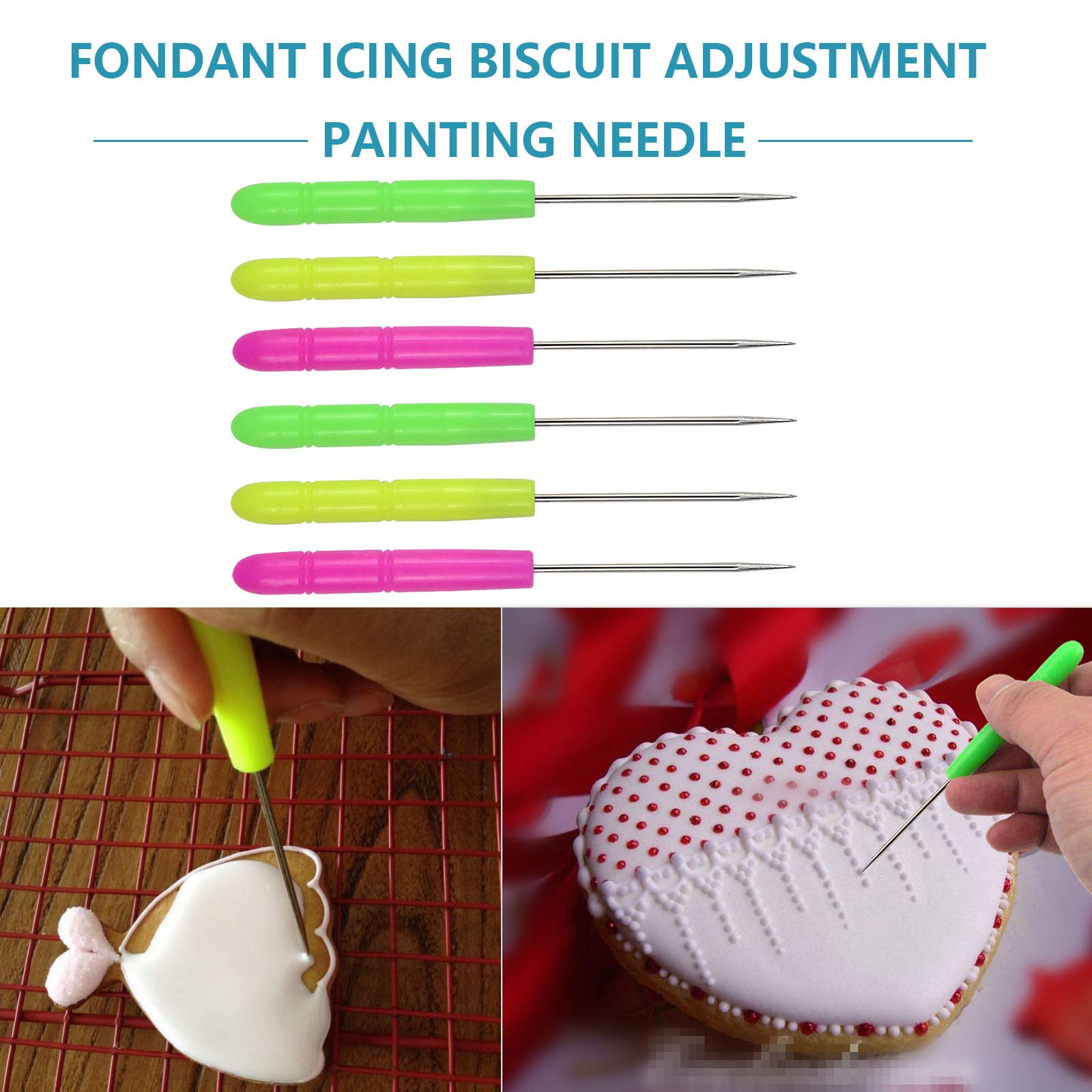 15 Pinceaux Décoration Gâteaux Alimentaires - Noir - Pour Fondant, Biscuits, Paint - Kit Complet