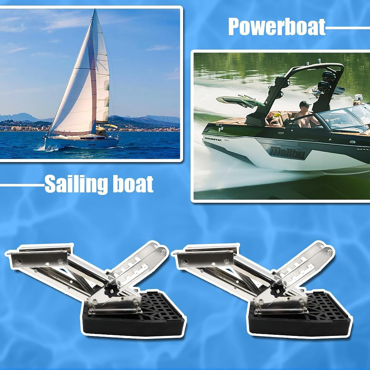 Außenbordmotor-Halterung,Verstellbar Boot-Zusatz,Edelstahl,Maximale Belastung 20hp,für Yachten Schnellboote Boote