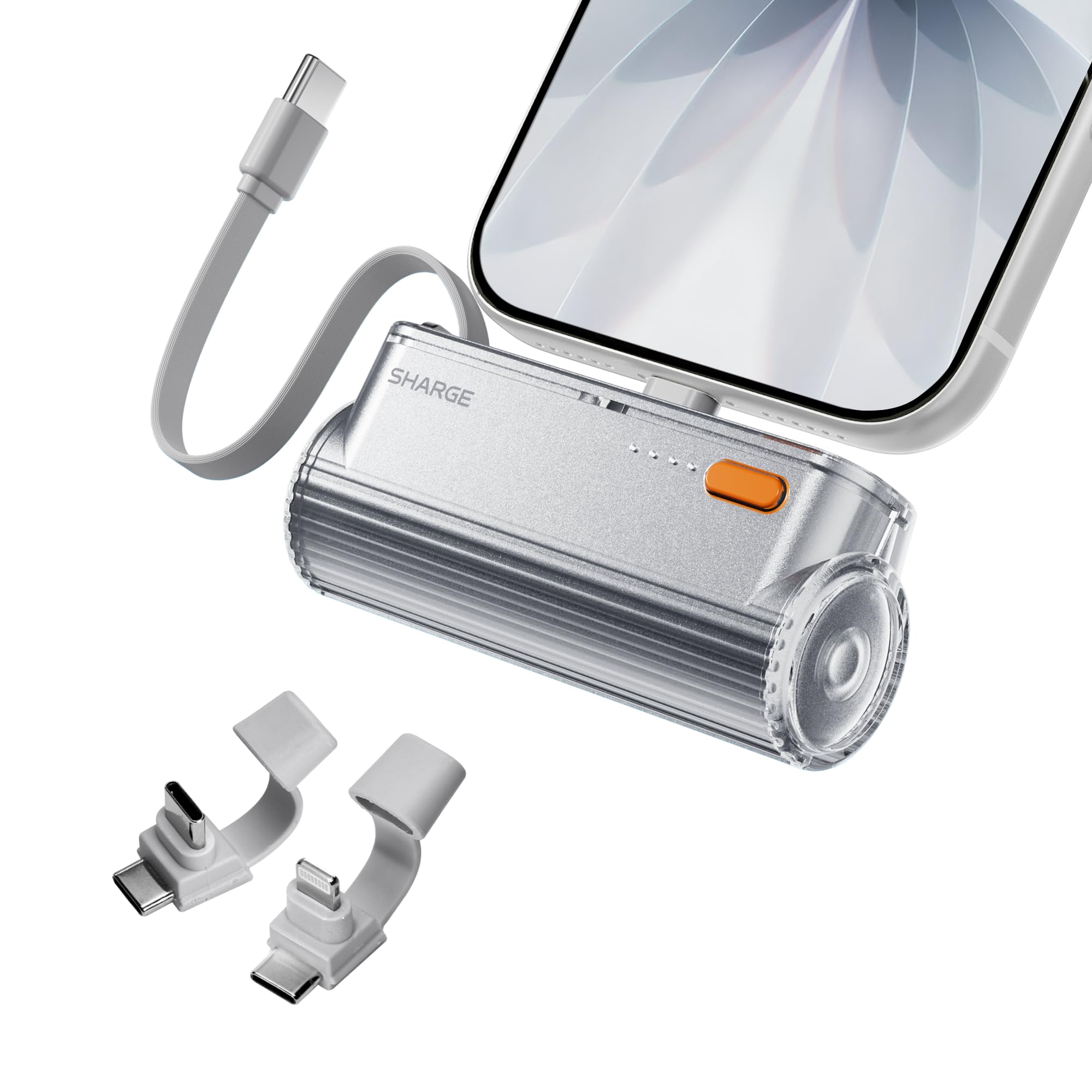 SHARGE Flow Mini Go 22,5W 5800mAh Power Bank con Cavo Integrato PD