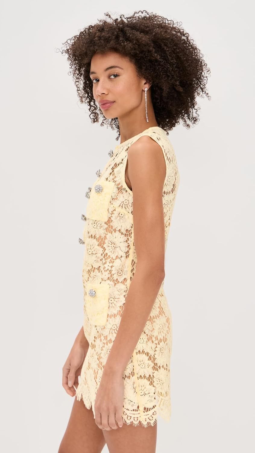 Self Portrait Women's Fine Lace Mini Dress - Image 5