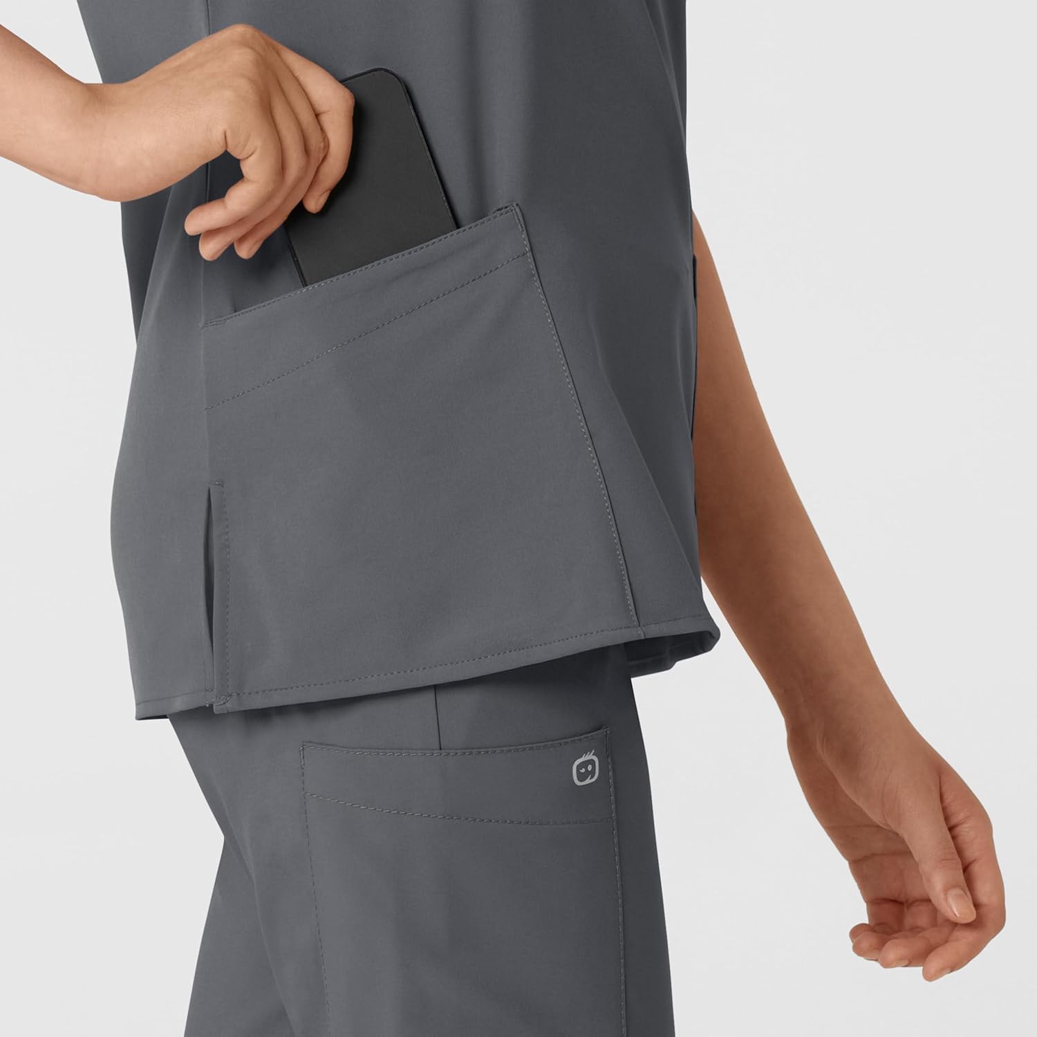 Wink Scrubs for Women, W123, Classic V-Neck Tops with 2 Pockets - Image 7