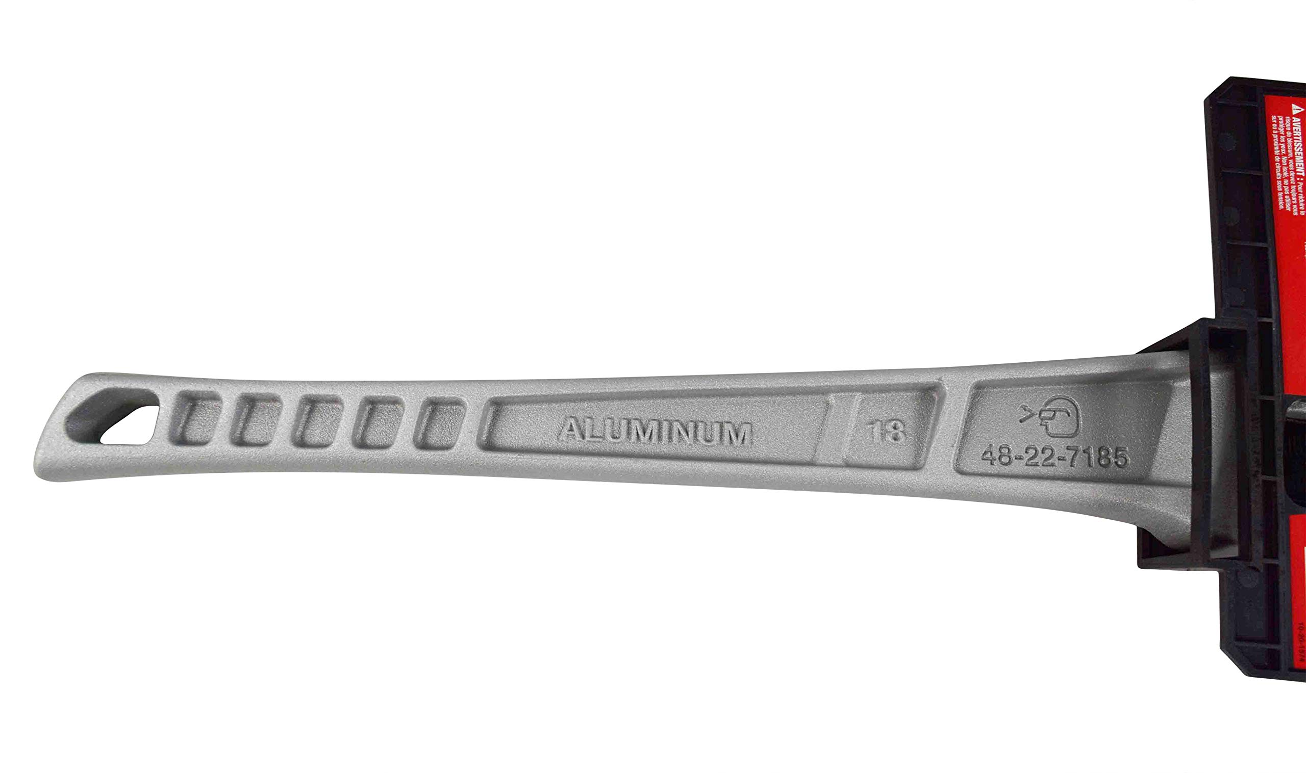 Milwaukee 10 In. Aluminum Pipe Wrench With POWERLENGTH Handle With 14 In Aluminum Offset Pipe Wrench 48 22 7213 48 22 7184