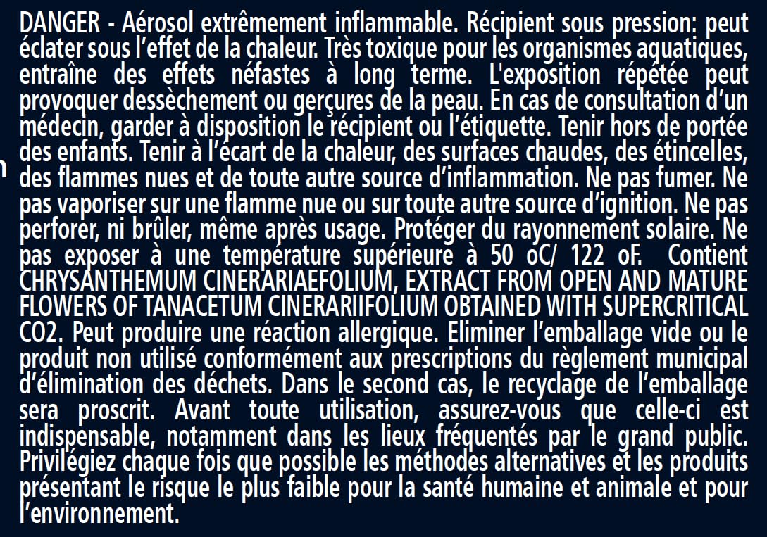 Insecticide Au Pyrèthre Végetal, Aérosols 6x250ml avec Diffuseur Automatique, Anti Mouches, Moucherons, Moustiques, Mites, Punaises de Lit