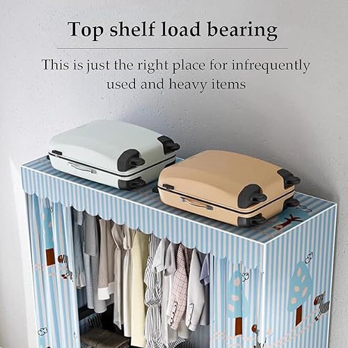 Miniatura 6 de large closets Large Closet Metal Frame Clothes Closet with Thick Cloth Cover Closet for Clothes Saves Space Portable Wardrobe Closet Space-saving
