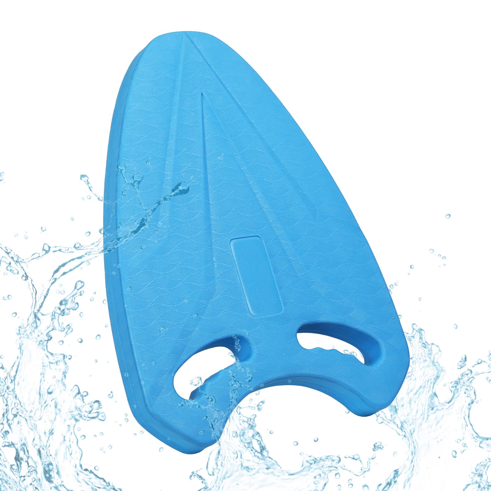 MoKo Kickboard for Kids, Swim Board with Ergonomic Grip, Swim Training Kick Board Pool Exercise Equipment Promote Natural Swimming Position Water Fun Tool for Kids, Blue