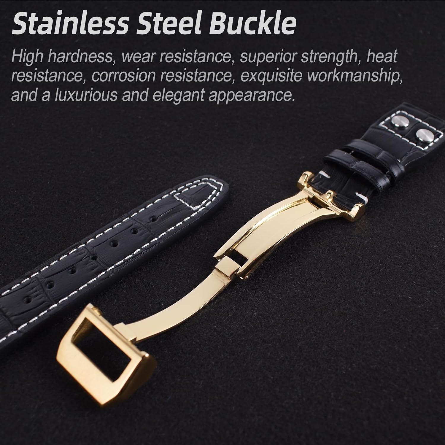 22mm Genuine Leather Watch Strap Band fit for IWC PILOT'S Watchs