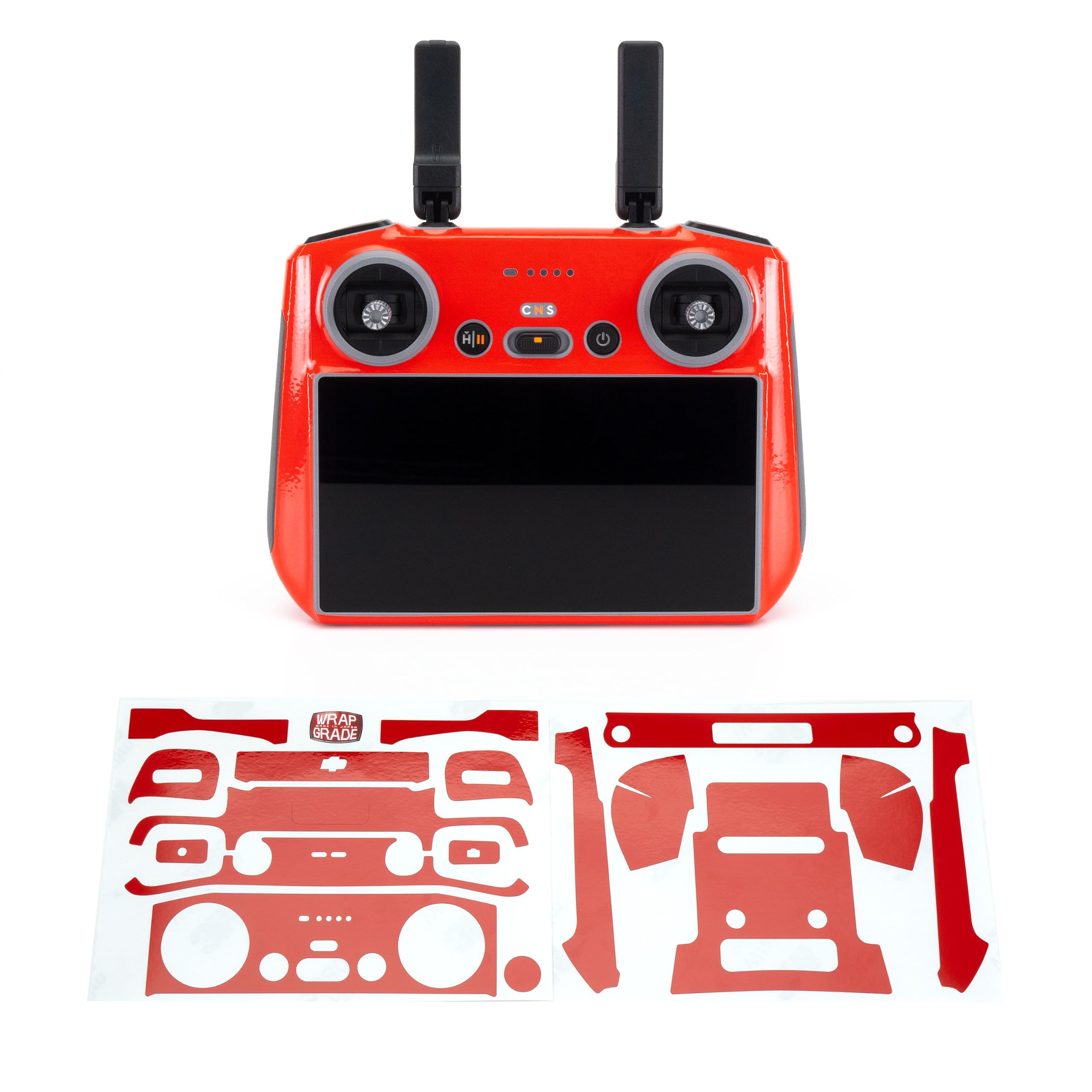 WRAPGRADE Skin Stickers Compatible with DJI RC 2 (SUPER RED)