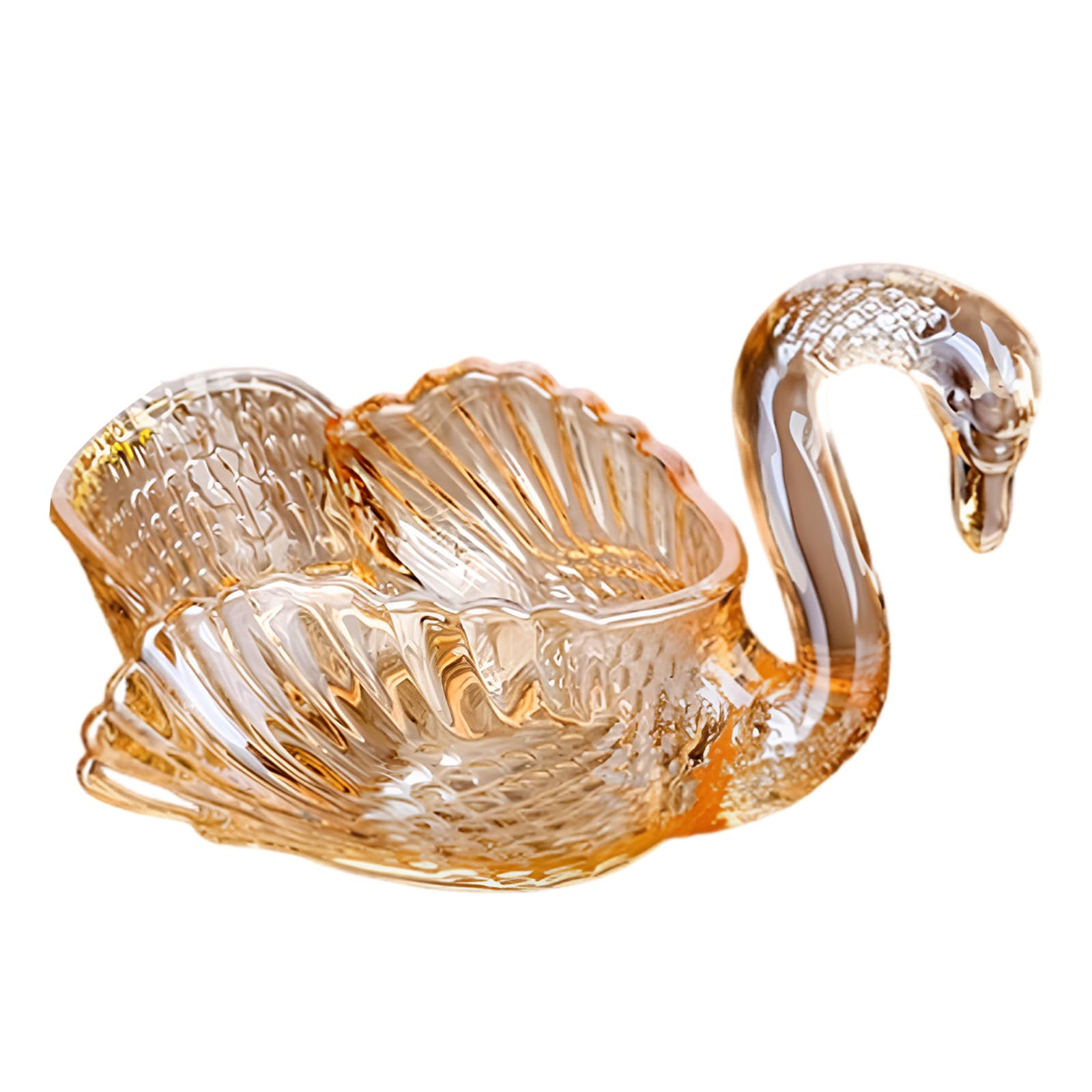 Elnwnnkc Fashionable Clear Cygne Candy Ideal for Parties Kitchen Use Storage European Fashion Fruit Tray Modern Fruit Display