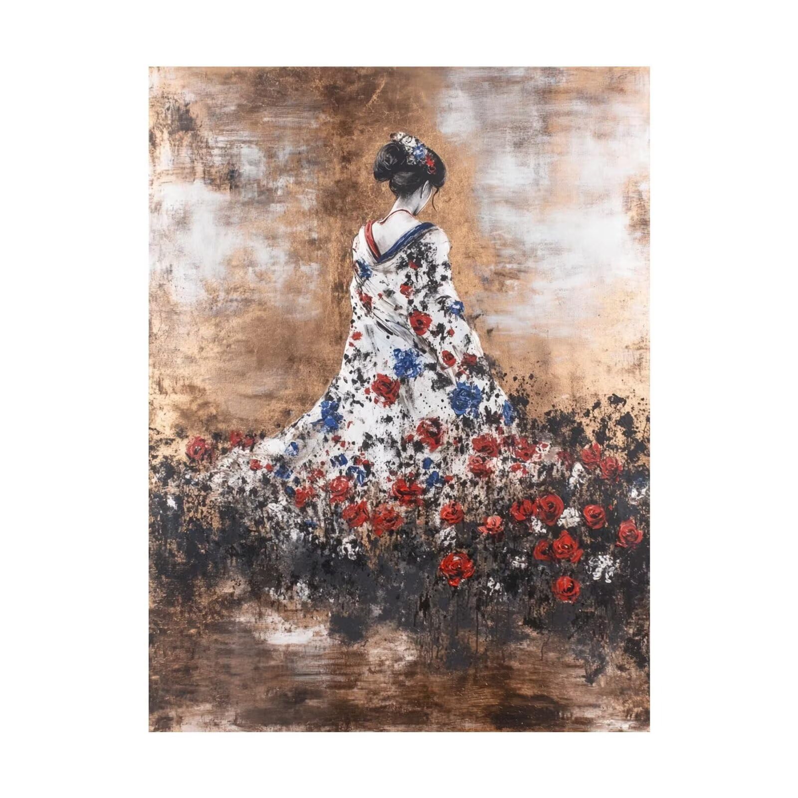 Malowanie po numerach dla dorosłych i kobiet, zestawy do malowania po numerach, kwiaty, hobby dla dorosłych i kobiet, artykuły plastyczne, 137 x 100 cm, sztuka ścienna, kolorowe płótno do malowania