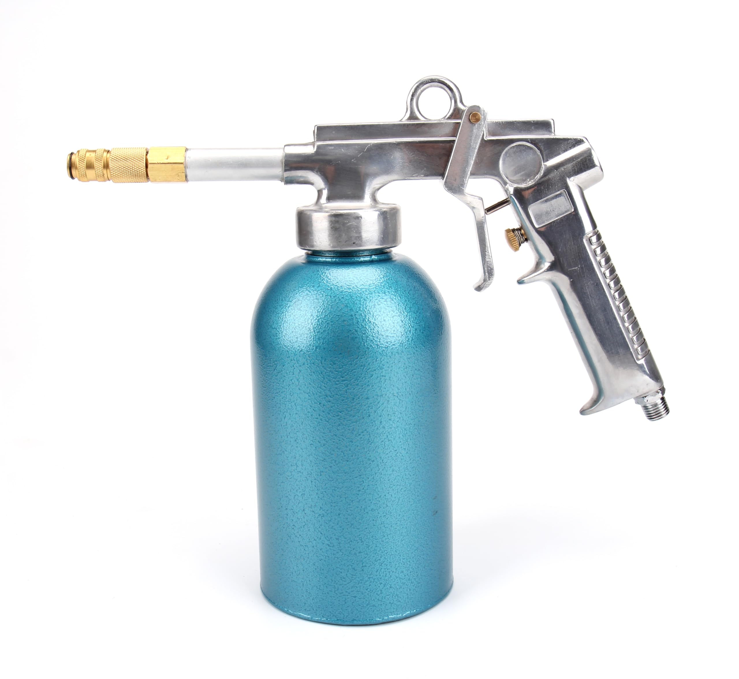 Pistolet à pression - Réservoir de 1100 ml - 4-5 bar - Pistolet à air comprimé - Tuyau - Buse à crochet - Buse ronde