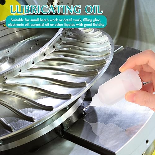 Miniatura 6 de Zhehao 100 botellas aplicadoras de pegamento con punta de aguja de precisión de 1.0 fl oz1 oz, botellas de pegamento translúcidas de punta estrecha,