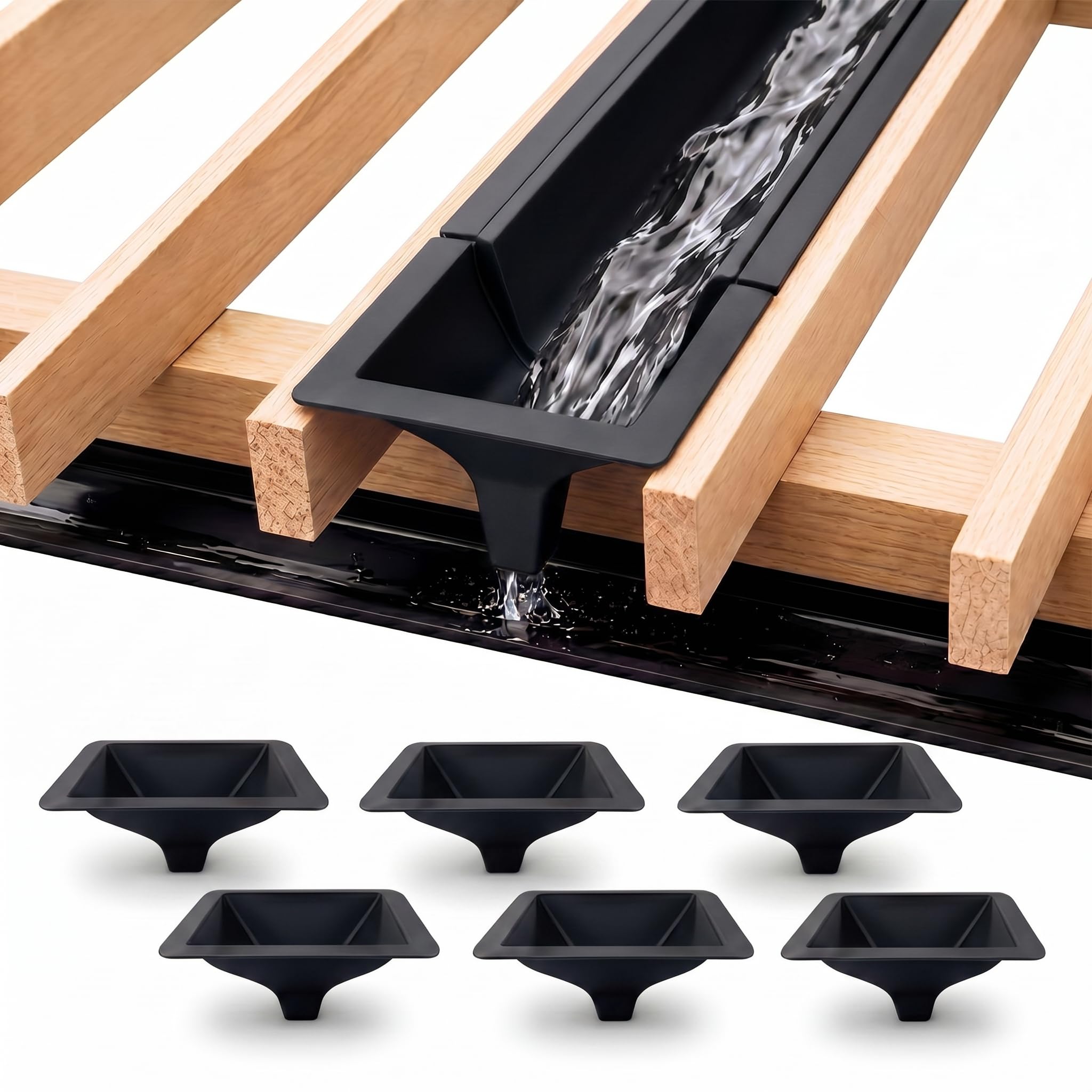 Photo 1 of Sosation 6 Pcs Under Deck Drainage System Downspout
