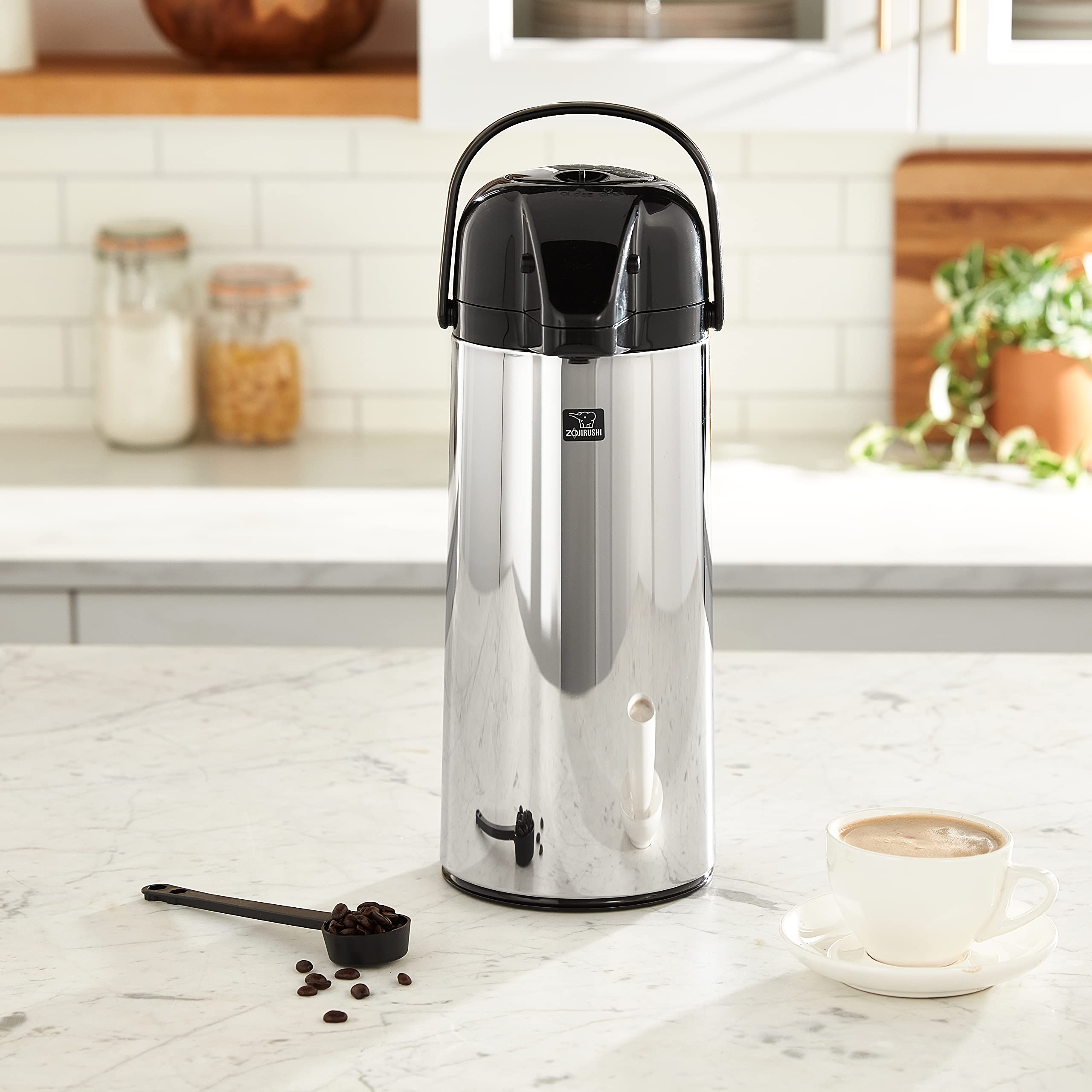 Zojirushi Air Pot Beverage Dispenser stainless steel pump action 3