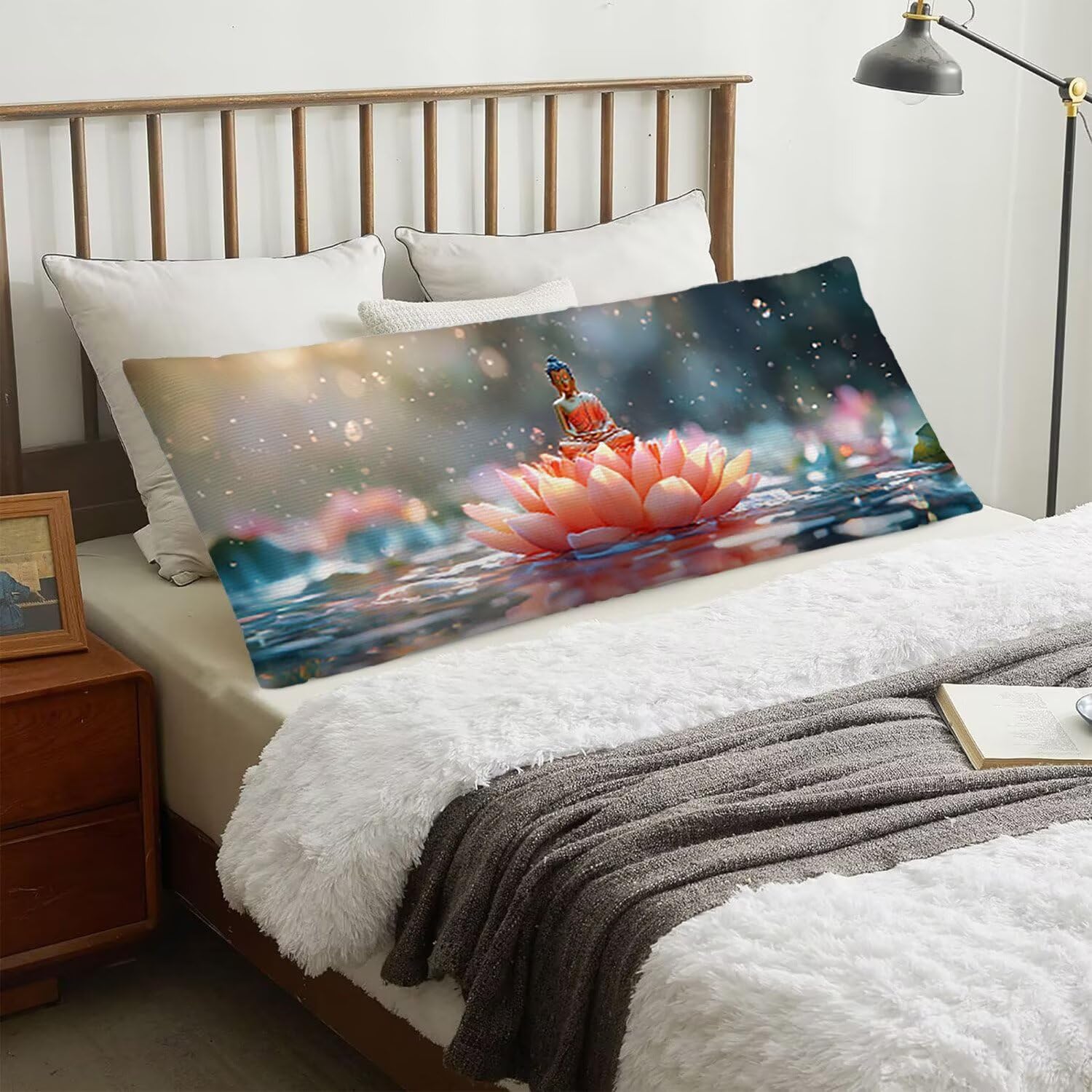 Poduszka do ciała, długa poszewka na poduszkę, 150 x 50 cm, dekoracyjna, aksamitna, długa, z zapięciem na zamek błyskawiczny, na całe ciało, prezent z-417, 1 szt